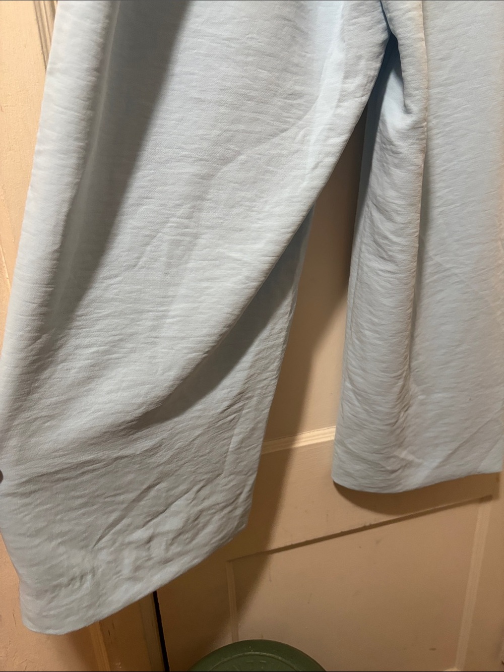 Abercrombie & Fitch Women's Wide Leg Pants in Light Blue - Picture 8 of 9